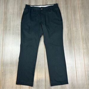 Under Armour Golf Vented Pants 34x 29 (tag 34x32) Charcoal Gray Perforated
